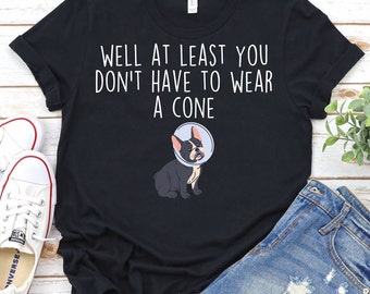 At Least You Don't Have to Wear a Cone-Cancer Recovery Shirt,Surgery Shirt,Surgery Recovery Shirt,Recovery Quote Meme Gift,Hip Surgery Shirt