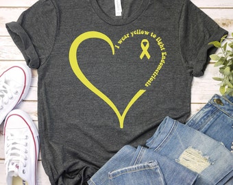 Endometriosis Awareness Shirt,Endo Surgery Shirt,Endometriosis Survivor,Endometriosis Gift,Endometriosis Support Shirt,Yellow Ribbon Shirt