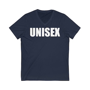 Unisex Jersey Short Sleeve V-Neck Tee