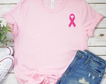 Breast Cancer Awareness Shirt, Breast Cancer Ribbon Shirt, Breast Cancer Survivor Shirt, Nurse Shirt,Pink Ribbon Shirt, Breast Cancer Gifts