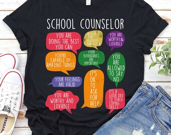 School Counselor Shirt,Mental Health Shirt,Elementary Counselor Shirt,100th Day Of School Shirt,School Psychologist Shirt,Coping Skills Tee