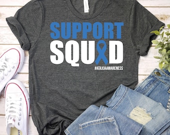Ataxia Awareness Month Shirt,Ataxia Shirt,Ataxia Awareness Support Shirt,Ataxia Blue Ribbon Shirt,Ataxia Warrior Shirt,Ataxia Survivor Shirt