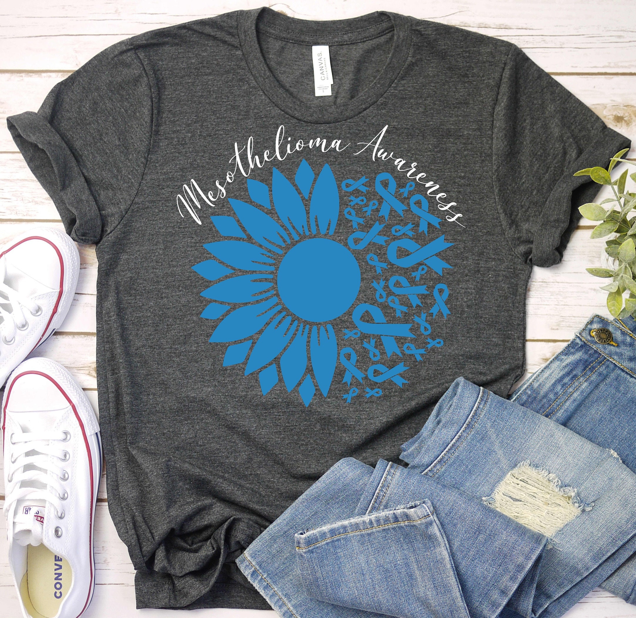 Mesothelioma Awareness Shirt,Mesothelioma Blue Ribbon Shirt,Mesothelioma Survivor Shirt,Mesothelioma Warrior Shirt,Lung Disease Support Gift