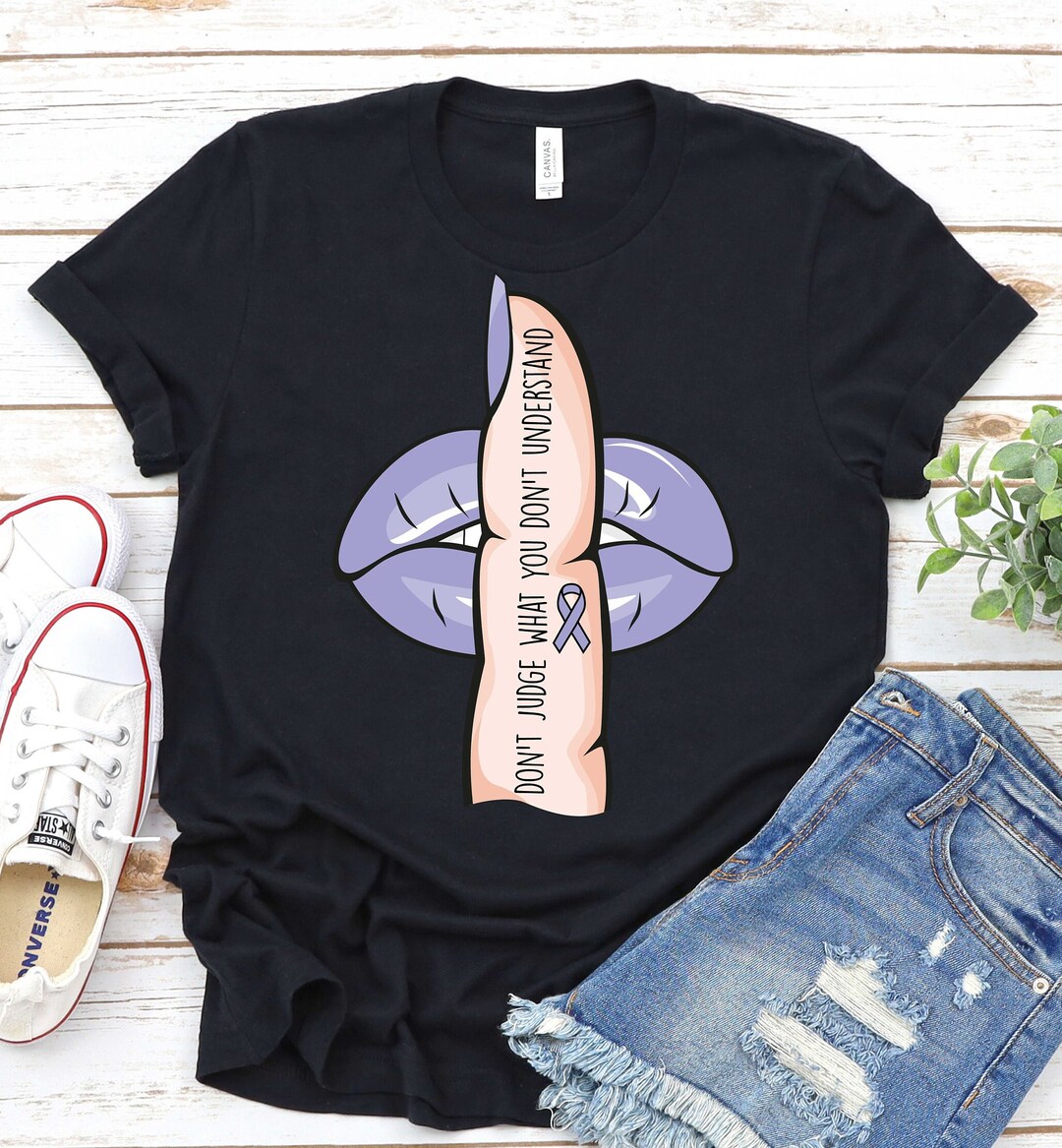 Esophageal Cancer Awareness Shirt,periwinkle Ribbon Shirt,gastric