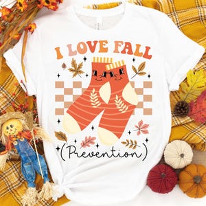 I Love Fall Prevention Fall-Retro Fall Nurse Shirt,Thanksgiving Nurse Shirt,Physical Therapy Autumn Gift,Fall Risk DPT SPT Pta Shirt,OT Gift