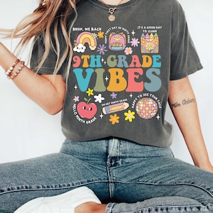 Ninth Grade Shirt,9th Grade Teacher Shirt,Back To School Shirt,Groovy Ninth Grade Crew Gift,9th Grade Squad Team T-Shirt,Ninth Grade Teacher