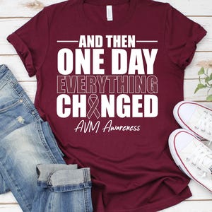 AV Malformation Awareness Shirt,AVM Awareness Ribbon Shirt,Brain Avm Survivor Shirt,AVM Support Shirt,Vascular Malformation Shirt,Spinal Avm