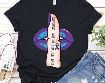 Rheumatoid Arthritis Awareness Month Shirt,Rheumatoid Arthritis Support Shirt,Blue and Purple Ribbon Shirt,Rheumatoid Arthritis Warrior Gift