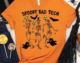 RAD Tech Halloween Shirt,Radiology Shirt,Spooky X-Ray Tech Shirt,Fall Radiology Shirt,Radiology Halloween Shirt,Rad Tech Gift,X-Ray Team Tee