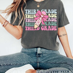 First Day Of School Shirt,Third Grade Teacher Coquette Shirt,3rd Grade Teacher Shirt,Teacher Team Shirts Back To School Shirt,Teacher Shirt