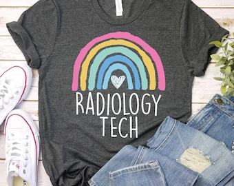 Rainbow Radiology Shirt,Xray Technologist Shirt,X-Ray Tech Shirt,Rad Tech Week Shirt,Gift for Radiographer,Technologist Radiology X-Ray Gift