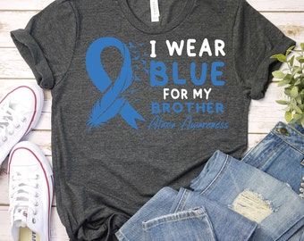 Ataxia Awareness Month Shirt,Ataxia Awareness Support Brother Shirt,Ataxia Blue Ribbon Tee,Ataxia Shirt,Ataxia Warrior Shirt,Ataxia Fighter