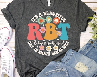 Registered Behavior Technician Shirt,Retro RBT Shirt,ABA Therapist Shirt Applied Behavior Analysis Shirt,RBT Behavior Therapist Shirt, Bcba