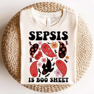 Sepsis Awareness Shirt,Sepsis Awareness Halloween Shirt,Sepsis Awareness Support Tee,Blood Poisoning Septicemia Sepsis Shirt,Sepsis Warrior