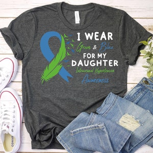 Intracranial Hypertension Awareness Shirt,IIH Ribbon Gift,IIH Support Daughter Shirt,Idiopathic Intracranial hypertension Shirt,Chronic Pain