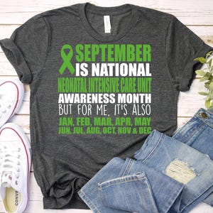 NICU Awareness Month Shirt,NICU Nurse Green Ribbon Shirt,NICU Nursing Shirt,Neonatal Intensive Care Unit Awareness Shirt,Maternity Nurse Tee