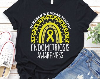 Endometriosis Awareness Shirt,Endometriosis Warrior Shirt,Endometriosis Support Shirt,Yellow Ribbon Shirt,Endo Shirt,Chronic Illness Shirt