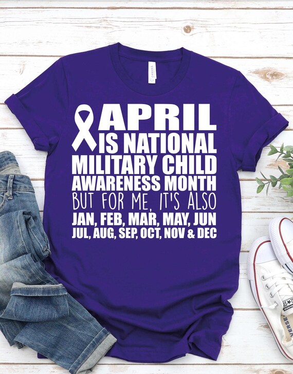 I Purple Up For Military Children Shirt Appreciation Gifts I Purple Up For Military Children Shirt Appreciation Gifts