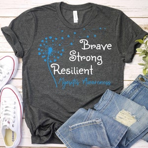 Myositis Awareness Shirt,Blue Ribbon Shirt,Myositis Shirt,Myositis Fighter Shirt,Autoimmune Diseases Shirt,Myositis survivor Support Shirt