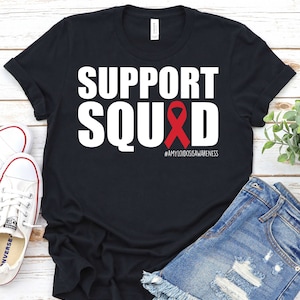 Amyloidosis Awareness Shirt,Amyloidosis Awareness Red Ribbon Tee,Amyloidosis Support Shirt,Amyloidosis Warrior Shirt,Neuropathic Amyloidosis