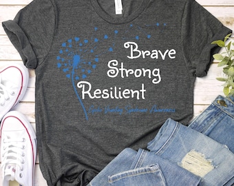 Cyclic Vomiting Syndrome Awareness Shirt,CVS Awareness Blue Ribbon,Cyclic Vomiting Syndrome Support Shirt,CVS Support Shirt,Gastroenterology