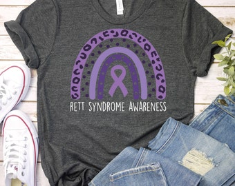 Rett Syndrome Awareness Shirt,Rett Syndrome Purple Ribbon Shirt,Rett Syndrome Month Shirt,Rett Syndrome Mom Shirt,Rett Syndrome Warrior Gift