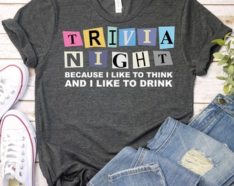 Trivia Night Shirt,Trivia Gifts,Trivia Party Shirt,Trivia Night Game Shirt,Trivia Event,Quiz competition Shirt,Bar Trivia Shirt,Team Trivia