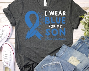 Ataxia Awareness Month Shirt,Ataxia Awareness Support Son Shirt,Ataxia Blue Ribbon Shirt,Ataxia Shirt,Ataxia Warrior Shirt,Ataxia Fighter