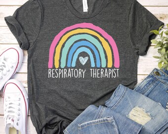 Respiratory Therapist Rainbow,Pulmonologist Shirt,RT Shirt,Pulmonologist Gift,RT Life Gift,Pulmonology Shirt,Respiratory Nurse Therapy Shirt