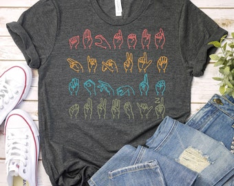 ASL Teacher Shirt, Teacher Shirt,Sign Language Shirt,American Sign Language Shirt,Gift for ASL Teacher,Back to School Shirt,Deaf Ed Teaching