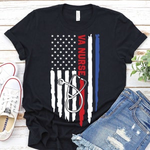 Veterans Affairs Nurse Shirt, VA Nurse Flag Shirt, Nursing Practice Shirt, Veterans Affairs Nurse Gift,Nursing Shirt,Nurse 4th Of July Shirt