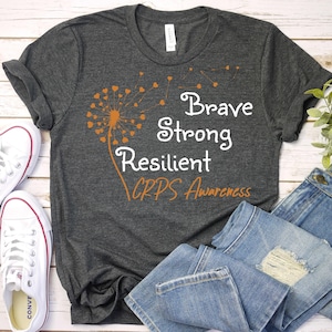 CRPS Awareness Shirt,Complex Regional Pain Syndrome Shirt,CRPS Orange Ribbon Shirt,CRPS Warrior Shirt,Crps Survivir Shirt,Chronic Pain Shirt