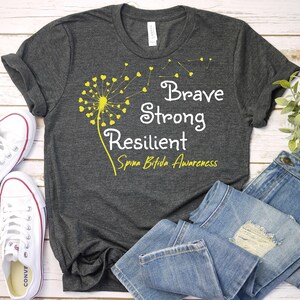 Spina Bifida Awareness Shirt,Spina Bifida Shirt,Spina Bifida Support Shirt,Spina Bifida Yellow Ribbon Shirt Shirt,Spina Bifida Fighter Shirt