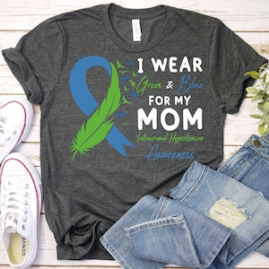 Intracranial Hypertension Awareness Shirt,IIH Ribbon Shirt,IIH Support Mom Shirt,Idiopathic Intracranial hypertension Shirt,Chronic Pain Tee