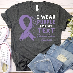Pancreatic Cancer Shirt,Custom Pancreatic Cancer Awareness Shirt,Pancreatic Cancer Support Shirt,Personalized Pancreatic Cancer Warrior Gift