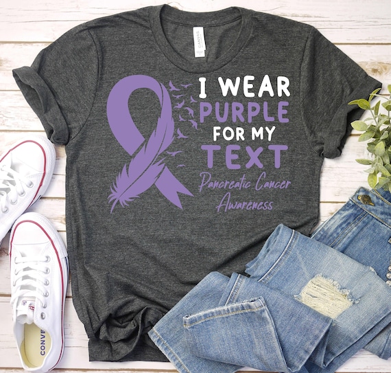 Pancreatic Cancer Shirt,Custom Pancreatic Cancer Awareness Shirt,Pancreatic Cancer Support Shirt,Personalized Pancreatic Cancer Warrior Gift