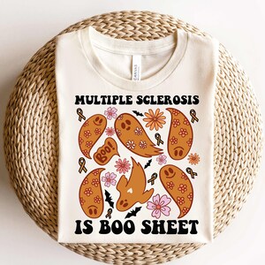 Multiple Sclerosis Awareness Shirt,Multiple Sclerosis Halloween TShirt,Multiple Sclerosis Ghost Shirt,MS Warrior Shirt,MS Survivor T-Shirt