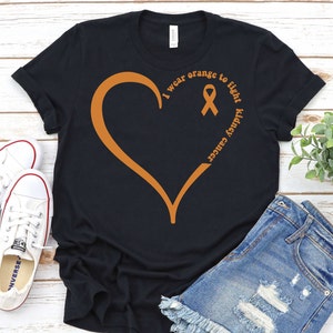 Kidney Cancer Awareness Shirt,Orange Ribbon Shirt,Kidney Cancer Support Shirt,Kidney Cancer Shirt,Kidney Cancer Warrior,Cancer Patient Gift