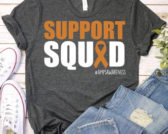 AMPS Awareness Shirt,Amplified Musculoskeletal Pain Syndrome Awareness Shirt,AMPS Orange Ribbon Shirt,AMPS Warrior Shirt,Chronic Pain TShirt