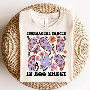 Esophageal Cancer Shirt,Esophageal Cancer Halloween Shirt,Esophageal Cancer Warrior,Esophageal Cancer Ghost Shirt,Halloween Esophageal Tumor