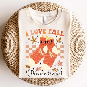 I Love Fall Prevention Fall Shirt,Retro Fall Nurse Shirt,Thanksgiving Nurse Shirt,Physical Therapy Gift,Fall Risk DPT SPT Pta Shirt,OT Shirt