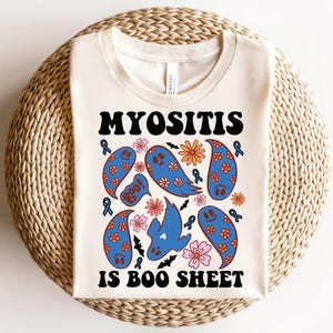 Myositis Awareness Shirt,Myositis Halloween Shirt,Halloween Myositis Awareness T-Shirt,Myositis Support Warrior,Autoimmune Disease Halloween