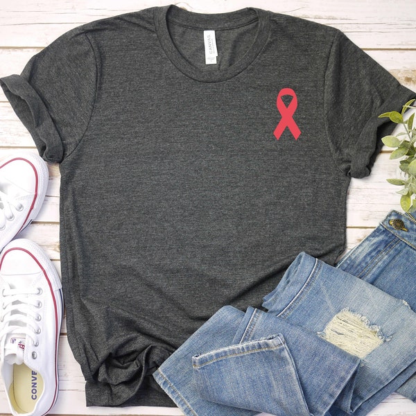 Heart Disease Awareness Shirt,Heart Attack Survivor Shirt,Heart Disease Survivor,Heart Disease Support,Red Ribbon Shirt, Cardiologist Shirt