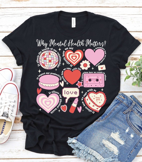 Mental Health Valentine's Day Shirt,therapist Valentine Shirt,school  Counselor Valentines Day Gift,school Psychologist Valentine's Day Shirt 
