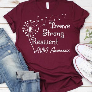 AV Malformation Awareness Shirt,AVM Awareness Ribbon Shirt,Brain Avm Warrior Shirt,AVM Survivor Shirt,Arteriovenous Malformations,Brain Avm