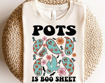 POTS Awareness Shirt, POTS Halloween Shirt, Postural Orthostatic Tachycardia Syndrome Ghost Shirt,Chronic Illness Halloween, POTS Survivor