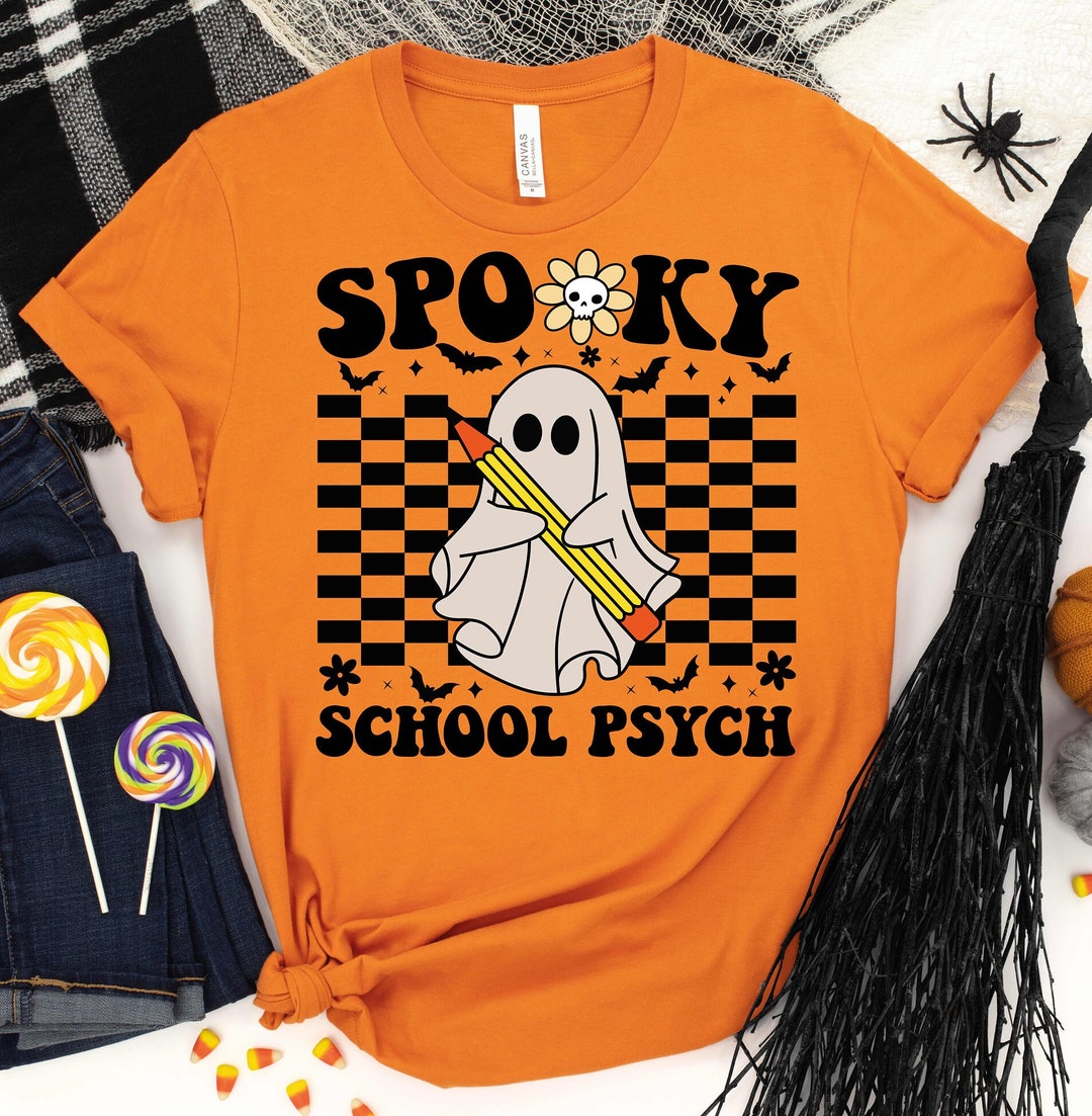 School Psychologist Halloween Shirtschool Psychpsychologist Etsy