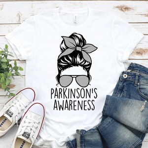 Parkinsons Awareness Shirt,Silver Ribbon Shirt,Parkinson&#39;s Disease Shirt,Parkinsons Awareness Month,Parkinson&#39;s Survivor Shirt,Silver Ribbon