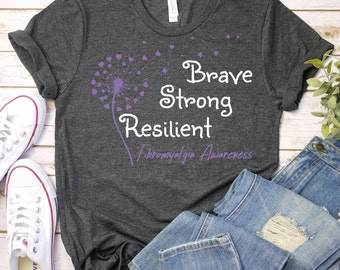 Fibromyalgia Awareness Shirt, Fibromyalgia Purple Ribbon Shirt,Fibromyalgia Survivor Shirt,Chronic Fatigue Shirt, Fibromyalgia Warrior Shirt