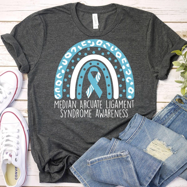 Median Arcuate Ligament Syndrome Shirt,MALS Awareness Gift,Teal Zebra Awareness Ribbon Shirt,Vascular Surgery Shirt,MALS Rare Disease Shirt